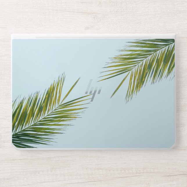 Palm tree branch HP laptop skin (Front)