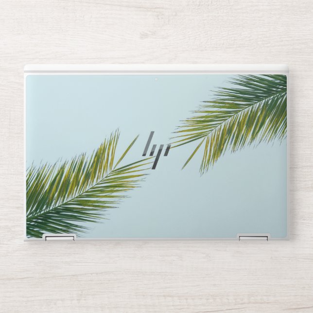 Palm tree branch HP laptop skin (Front)