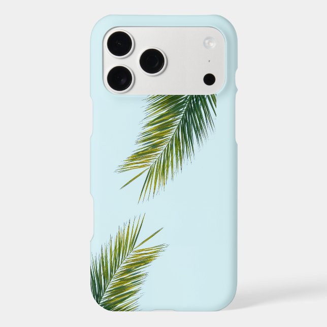 Palm tree branch iPhone case (Back)