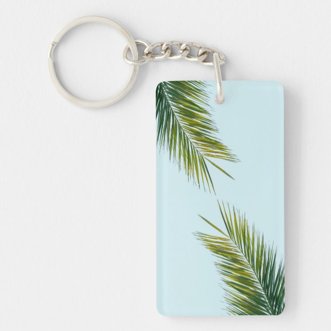 Palm tree branch keychain (Front)