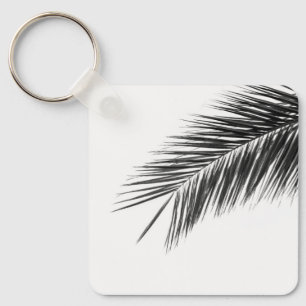 Palm tree branch keychain
