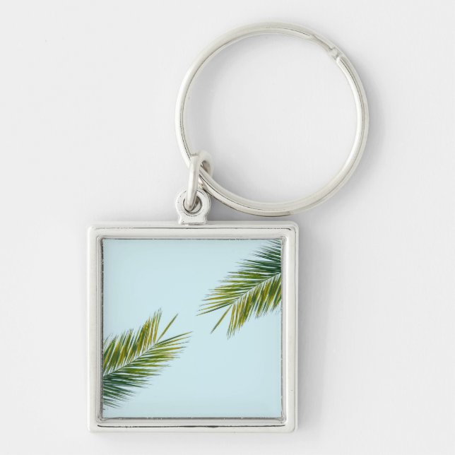 Palm tree branch keychain (Front)