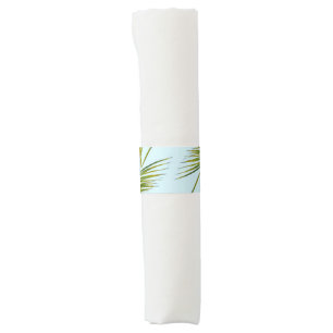 Palm tree branch napkin bands