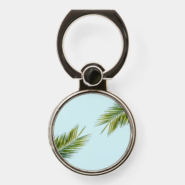 Palm tree branch phone ring stand (Front)