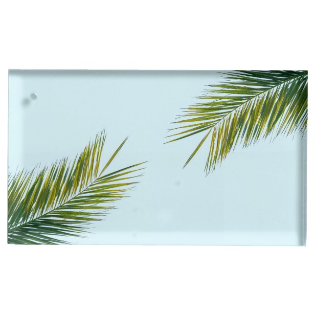 Palm tree branch place card holder (Front)