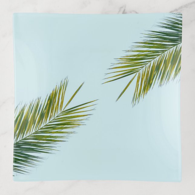 Palm tree branch trinket tray (Front)