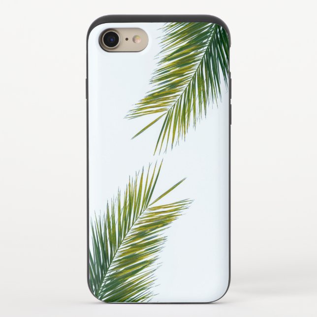 Palm tree branch uncommon iPhone case (Back)