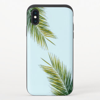Palm tree branch iPhone x slider case