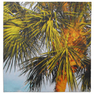 Palm Tree Branches, Afternoon Sun Napkin