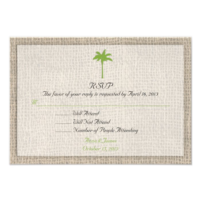 Palm Tree Wedding Invitations, Announcements, & Invites
