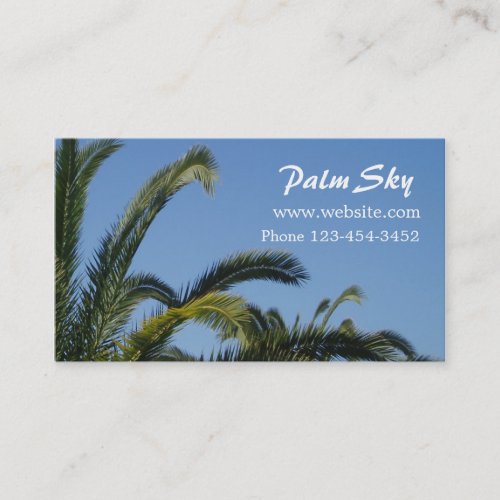 Palm Tree Business Card