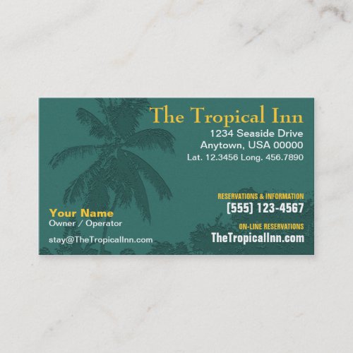 Palm Tree Business Card