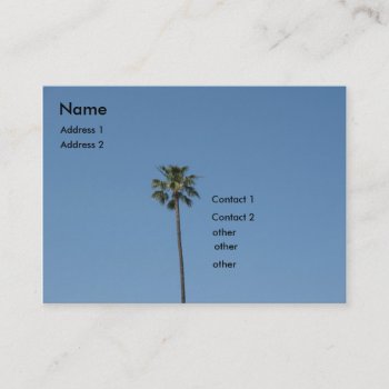 Palm Tree Business Card by DonnaGrayson at Zazzle