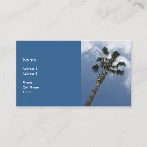Palm Tree Business Card Template