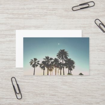 Palm Tree Business Card by BeachBeginnings at Zazzle