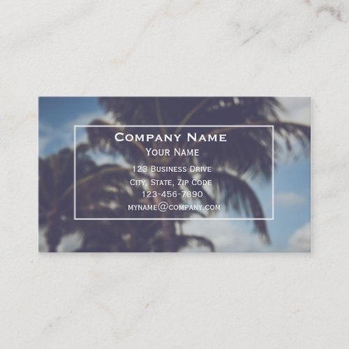 Palm Tree Business Card