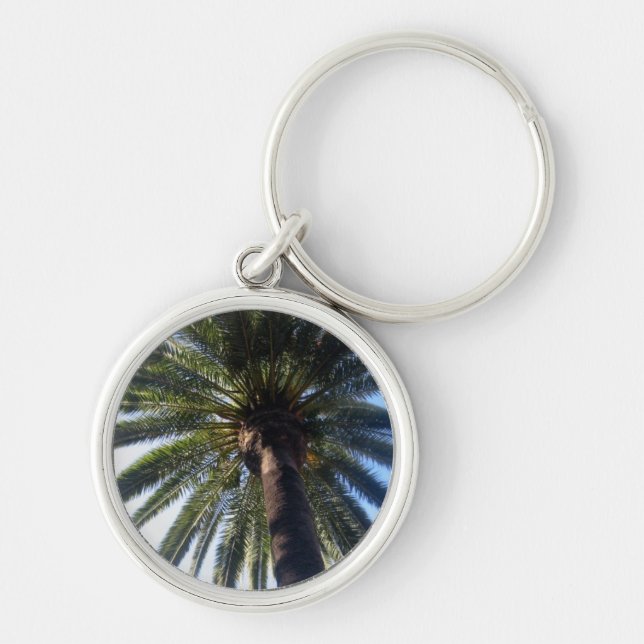 Palm Tree California Beach Custom Keychains (Front)