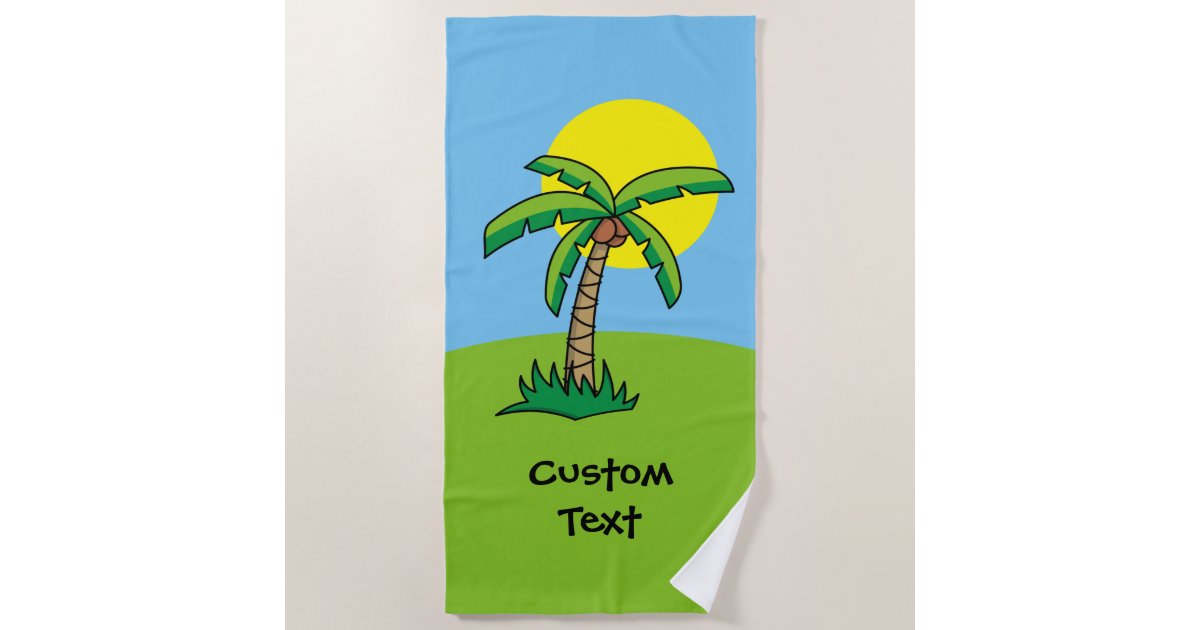 Custom Beach Towels Cartoon At Brian Schurman Blog