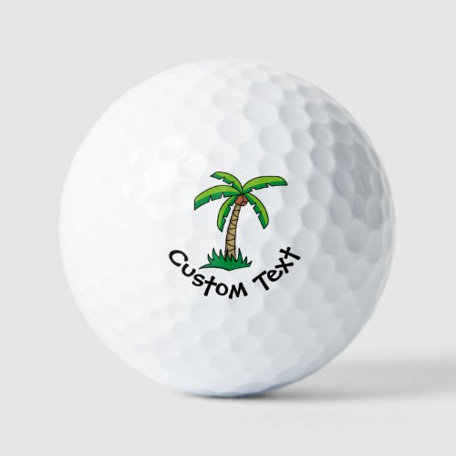 Palm Tree Cartoon Golf Balls