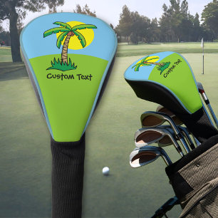 Palm Tree Cartoon Golf Head Cover
