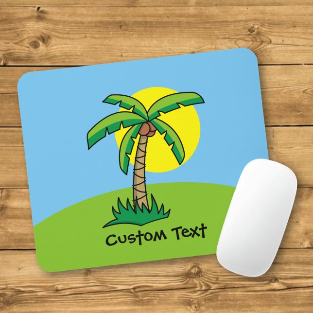 Palm Tree Cartoon Mouse Pad (Creator Uploaded)