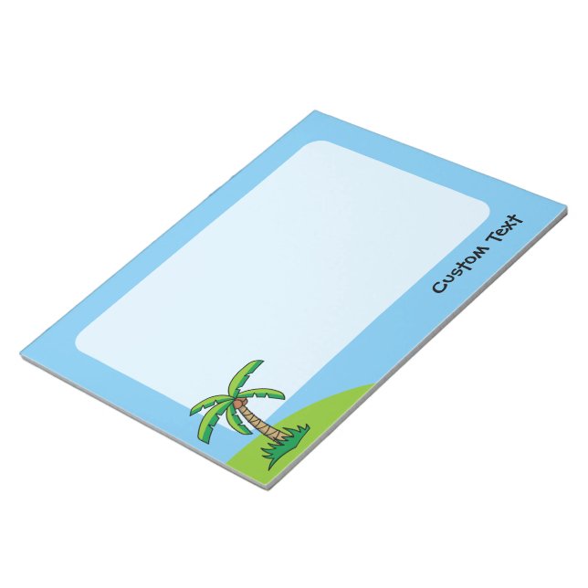 Palm Tree Cartoon Notepad (Angled)