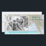 Palm Tree Christian Beach Christmas Photo Card<br><div class="desc">Tropical palm tree Christian Christmas photo card with Bible verse.  Add a family photo to this custom card with scripture from the book of Luke,  which reads,  "Today in the City of David a Savior has been born to you.  He is Christ the Lord!"</div>