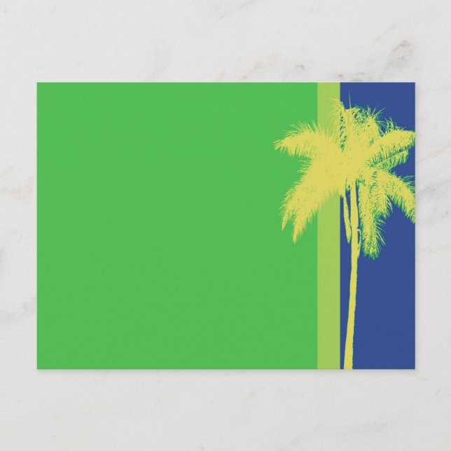 Palm Tree Citrus Color Postcard (Front)