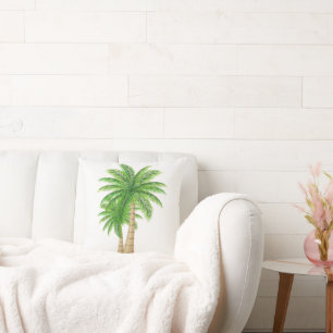 Palm Tree Coastal Tropical Pillow