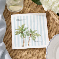 Palm Tree Coastal Wedding Personalized