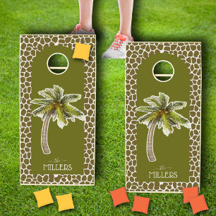 Palm Tree Cornhole Set
