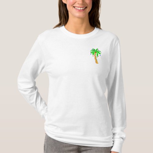 Palm Tree Decorated for Christmas T_Shirt