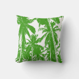 Palm Tree Design Throw Pillow