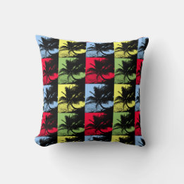 Palm Tree Design Throw Pillow