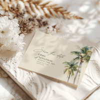 Palm Tree Destination Elegant Coastal Wedding