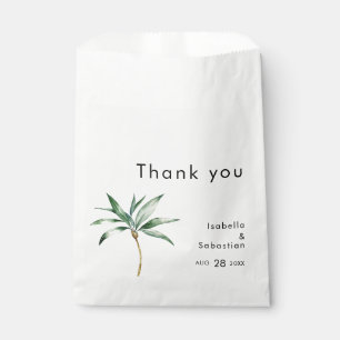 Palm Tree Destination Modern Wedding Favor Bag