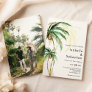Palm Tree Destination Photo Wedding Invitation