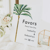 Palm Tree Destination Wedding Favors