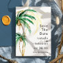 Palm Tree Destination Wedding Flat Save The Date