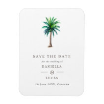 Palm Tree Beach Wedding Dusty Blue Welcome Bag Gift Tags