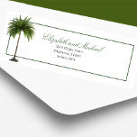 Palm Tree Elegant Modern Chic Wedding Label