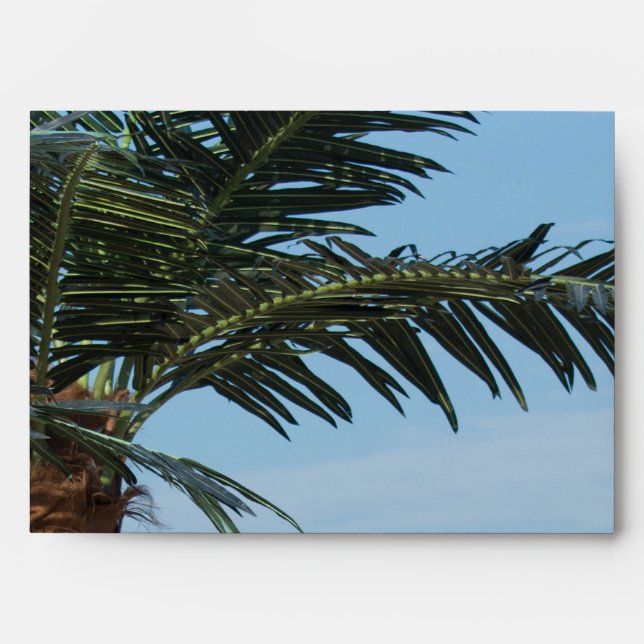 Palm tree envelope (Front)