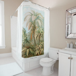 Palm Tree Ernst Haeckel Shower Curtain