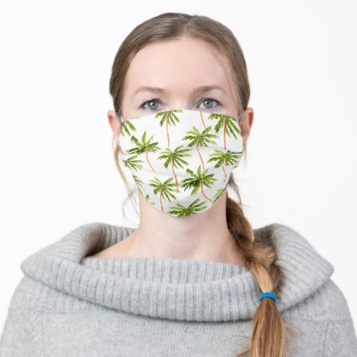 Palm tree face mask Zazzle