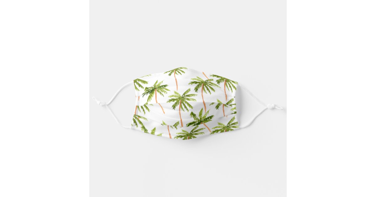 Palm tree face mask Zazzle