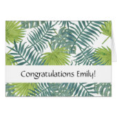 Palm Tree Fronds Painting Hawaiian (Front Horizontal)