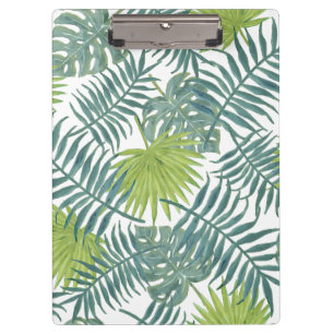 Palm Tree Fronds Painting Hawaiian Clipboard