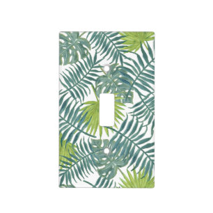 Palm Tree Fronds Painting Hawaiian Light Switch Cover