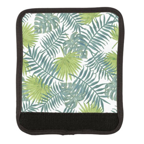 Palm Tree Fronds Painting Hawaiian Luggage Handle Wrap