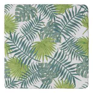 Palm Tree Fronds Painting Hawaiian Trivet